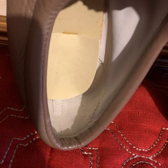 P W Minor Women's Shoes Extra Depth Taupe Tan Straps Size 9D Wide - Picture 10 of 13